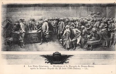 Les États Généraux — Mirabeau et le Marquis de Dreux-Brézé, après la Séance Royale du 23 Juin 1789 (Dalou) — LL