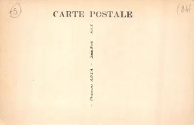 Orange — Vue historique de la ville au xvième siècle — éditeur ADI.A. Nice — 裏面