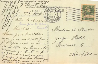 Strasbourg - L'Université — vue de l'édifice avec le canal et un pont, éditeur 'ASET' n°263 — 背面