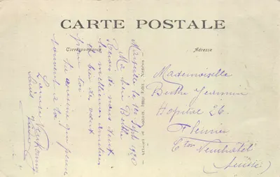 Marseille — Entrée du Port au clair de lune — Imp. Vozas — 裏面