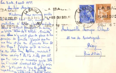 La Baule — O Porto — Hotel du Port, editor Cap, n.º 168 — Verso
