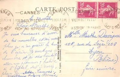 Cannes — Vue générale — Photo Munier, n° 226 — पीछे