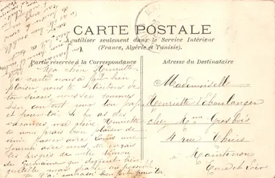 Saint-Cloud — La Cascade — G. Baudinière, Rue L — पीछे