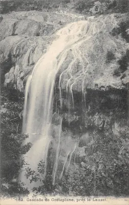 Cascade de Costeplane, près le Lauzet — éditeur Coche, édit. Barcelonnette, n° 182