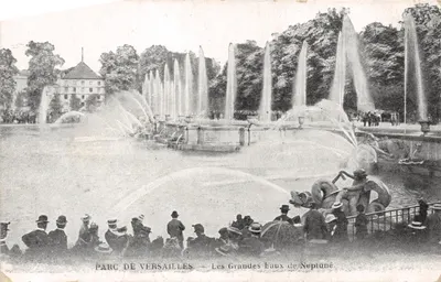 Parc de Versailles — Les Grandes Eaux de Neptune — éditeur Levy Fils et Cie, Paris