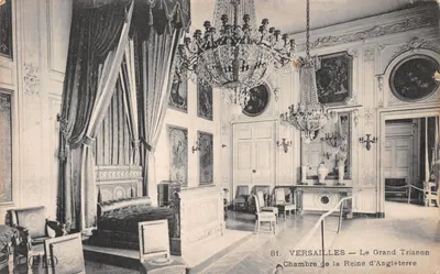 Versailles — Le Grand Trianon — Chambre de la Reine d'Angleterre — éditeur C.P.D. n°81