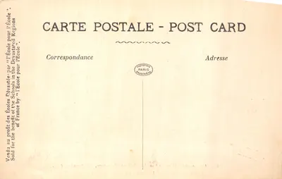 Reims en flammes — Cathédrale en feu — éditeur 'La Pensée', n° 485 — 裏面