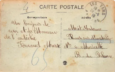 Le Bas Vivarais — 12. Canons du Chassezac — Tournant de Maison-Neuve — Éditeur : Paul Aubiste — 背面