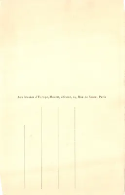 Musée du Louvre, Paris — Le Scribe accroupi — Éditeur : Aux Musées d'Europe, Moutet, n° 893 — 背面