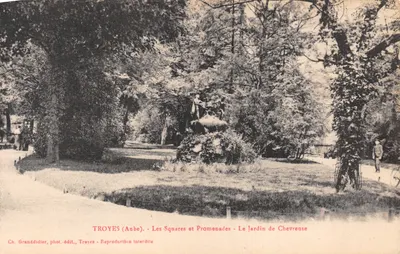 Troyes (Aube) - Les Squares et Promenades - Le Jardin de Chevreuse - Ch. Granddidier, phot.-édit., Troyes