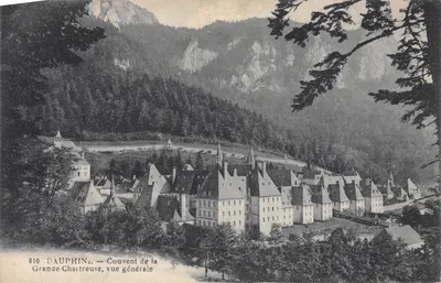 Dauphiné — Convent of la Grande-Chaîtreuse, general view — publisher P. GAUDE, Grenoble