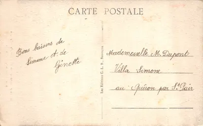 Chute de Consolation — site pittoresque de Franche-Comté — Éditeur : Les Éditions C. L. B., Besançon, n° 559 — Verso