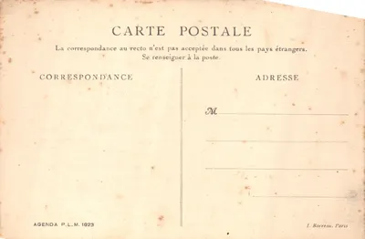 Jura — Route von St-Laurent nach Champagnole — Service d'Auto-Cars P.L.M. — Cl. Gailland-Prêtre — Rückseite