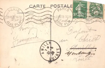 Nice-Havrais — Palácio das Regatas (Regatta Palace) — G. F., Le Havre, n°131 — Verso