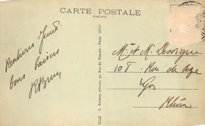 Paris (9e) — Opéra, Escalier d'honneur — J. E. éditeur, n° 429 — Verso