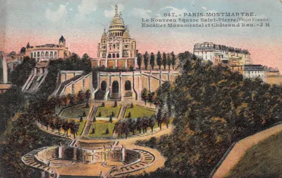Paris-Montmartre — Le Nouveau Square Saint-Pierre (Projet Formicé) — J.H. éditeur, n° 047
