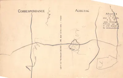 La Rochelle — Cour de l'Hôtel-de-Ville — éditeur L.C. n°115 — 裏面
