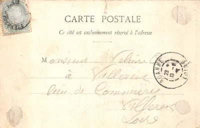 Bordeaux — Flèches de la Cathédrale Saint-André (81 mètres) — Libourne, V. Guiller, F. Fonduve, A.A — 背面