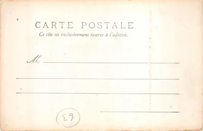 Puy-de-Dôme — Montferrand, ancienne Maison d'Adam et Ève — éditeur C&C — Verso