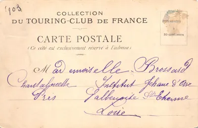 Puy-de-Dôme — Château de Tournœl (ruines) — Éditeur : Collection du Touring-Club de France, n°14 — Verso