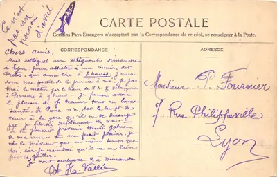 Rochetaillée — O Barragem — Edição Nouvelles Cartes St-Étienne — Verso