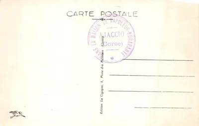 Ajaccio — Maison de Napoléon Ier — Chambre Natale de Napoléon — पीछे