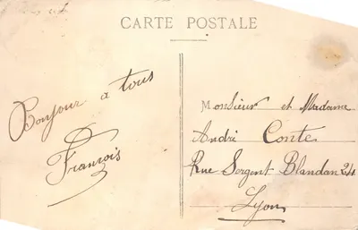 Lac d'Annecy — Saint Michel et le Château de Duingt — A. Gardet — Annecy — 뒷면