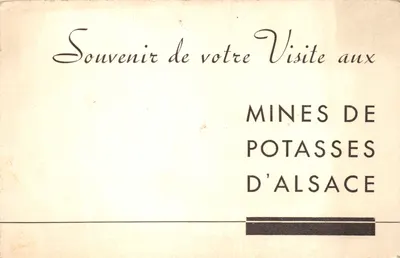El Alsacia en el Centro Regional — Exposición de París 1937 — editor no visible — Reverso