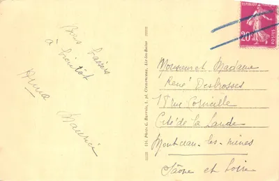Aix-les-Bains — L'Établissement Thermal, les Casinos, le Parc et les Grands Hôtels — Vue aérienne. Photo G. Barrois, n° 116 — 裏面