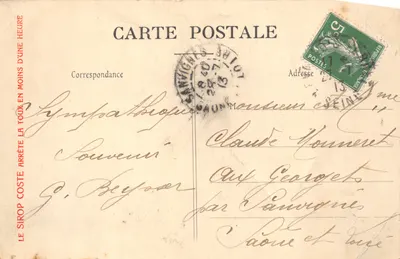 Dauphiné — Vallée de la Bourne — éditeur Dauphiné, n° de série non visible — पीछे