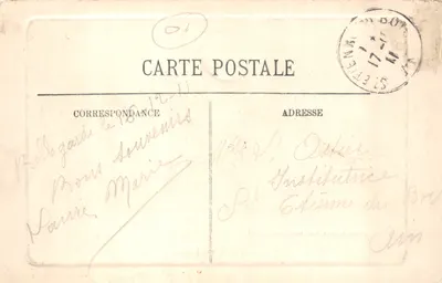 La Perte du Rhône — vue du canyon à Bellegarde (Ain) — éditeur Michaux, édit. Belleville (Depose) — 뒷면