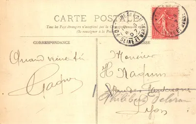 Mont-Aigu — La Roche de Pr céserpine — LL. n° 1775 — Verso