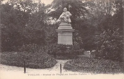 Toulon - Statue de Puget au Jardin Public — L.R