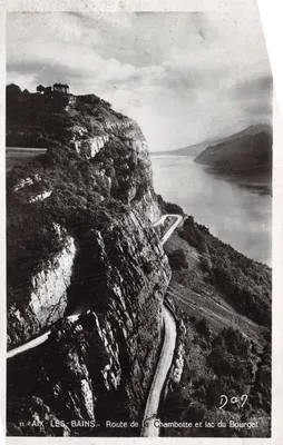 Aix-les-Bains — Route de la Chambotte et lac du Bourget — éditeur Les Beaux Livres — N Armand Aix-les-Bains