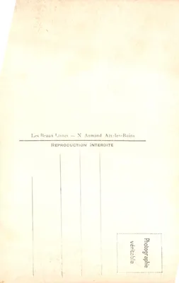 Aix-les-Bains — Route de la Chambotte et lac du Bourget — éditeur Les Beaux Livres — N Armand Aix-les-Bains — 裏面
