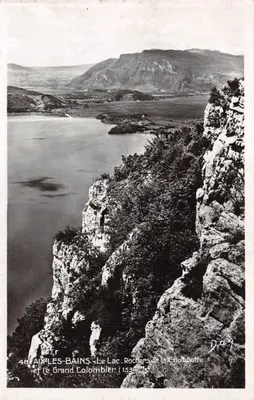 Aix-les-Bains — Le Lac et le Grand Colombier, Rochers de la Chambotte — éditeur N. Armand