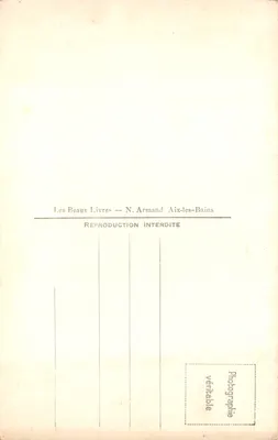 Aix-les-Bains — Le Lac La Chambotte et le Grand-Colombien (1534m) — Les Beaux Livres — N. Armand — 裏面