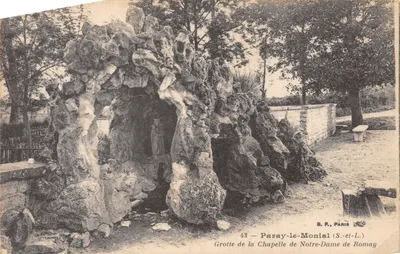 Grotte de la Chapelle de Notre-Dame de Romay — Paray-le-Monial (S.-et-L.) — B. F., PARIS, n° 43