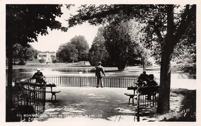 Montpellier. Parc de l'Esplanade, le Lac — éditeur Cap - LL, n° 53