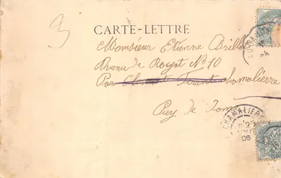 Camp de La Courtine — vista panoramica del campo militare — editore stampatore non identificato — Verso