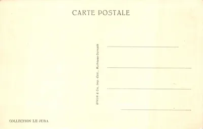 Most Pontarlier — Brama Świętego Piotra — wydawca BRAUN & Cie, Mulhouse-Dornach — Rewers