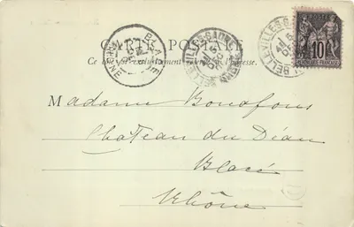 Source et chute du Lison — Salins-les-Bains — Libr. David-Mauvais — 背面
