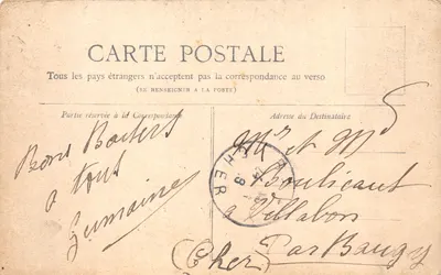 Le Perreux — La Marne vue de la Passerelle — éditeur A. Dubby — 裏面