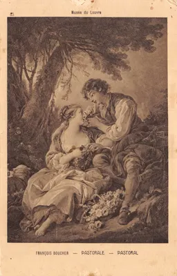 Musée du Louvre — Pastorale de François Boucher — éditeur Braun & Cie, Paris