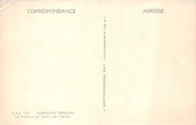 Ogród Botaniczny — Widok na kwitnący perystyl — G.d'O. 1307 — Rewers