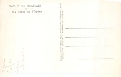 Place de l'Opéra — Opéra Garnier — éditeur GUY — पीछे