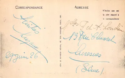Cathédrale de CHARITRES — Vue prise de la Porte Guillaume — ND — Éditeur : LÉVY ET NEURDEIN RÉUNIS, IMP. PARIS — Verso