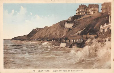 Granville — Effet de Vague au Plat-Gousset — Édition A. Benard, Granville