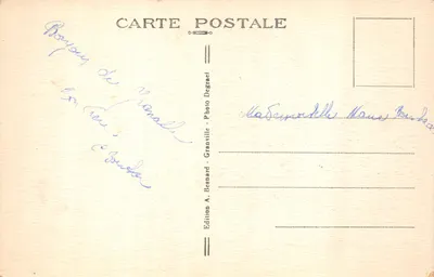 Granville — Effet de Vague au Plat-Gousset — Édition A. Benard, Granville — पीछे