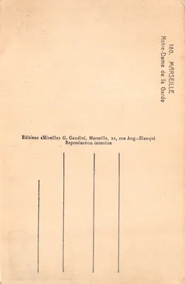 Notre-Dame de la Garde — basilique et statue sur le mont Sainte-Victoire — éditeur Mireille — पीछे